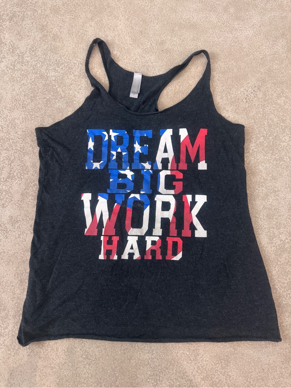 J.J. Watt Dream Big Work Hard Tank Top Patriotic Next Level M